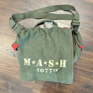 NWT MASH TV Show Shoulder Bag Army Green Red Rare